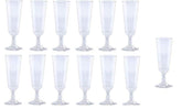 140 pc Clear Plastic Classicware Glass Like Champagne Wedding Parties Toasting Flutes Party Cocktail Cups